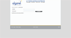Desktop Screenshot of fournisseur.algorel.fr