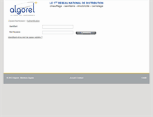 Tablet Screenshot of fournisseur.algorel.fr